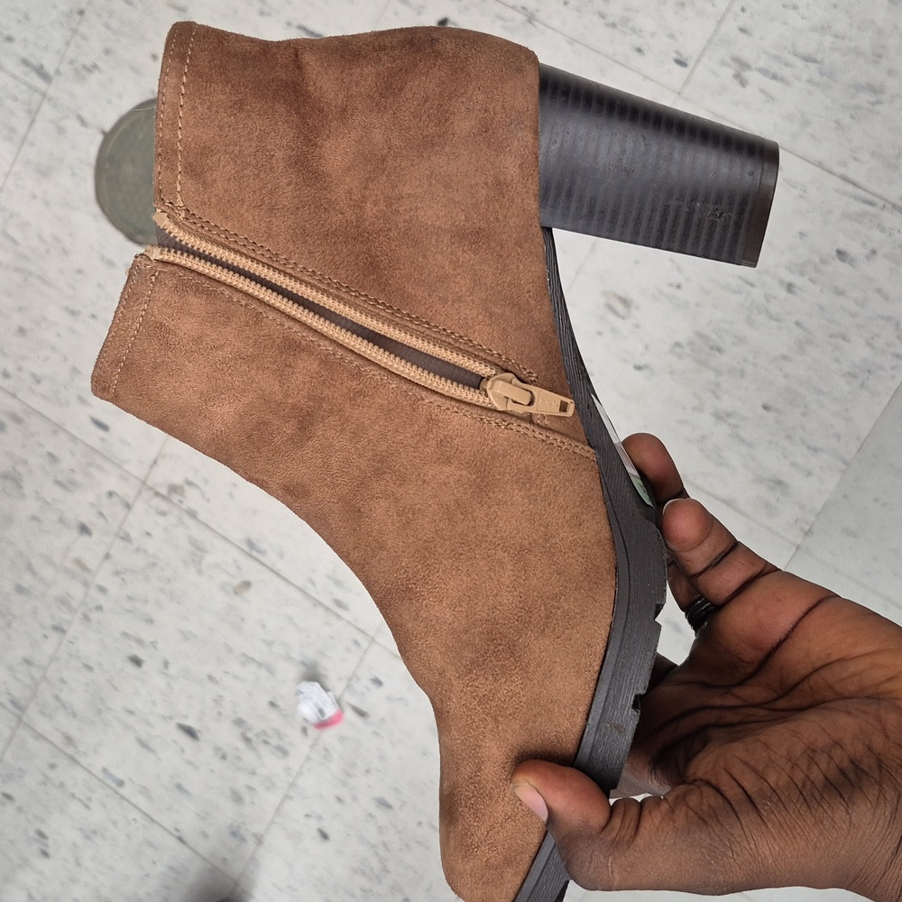 Brown Suede Ankle Boots
